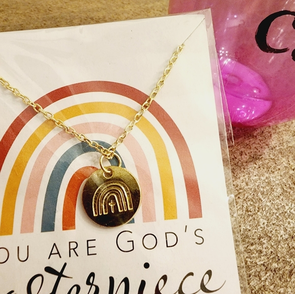 Girls gift set tumbler cup & necklace NEW - Picture 3 of 5